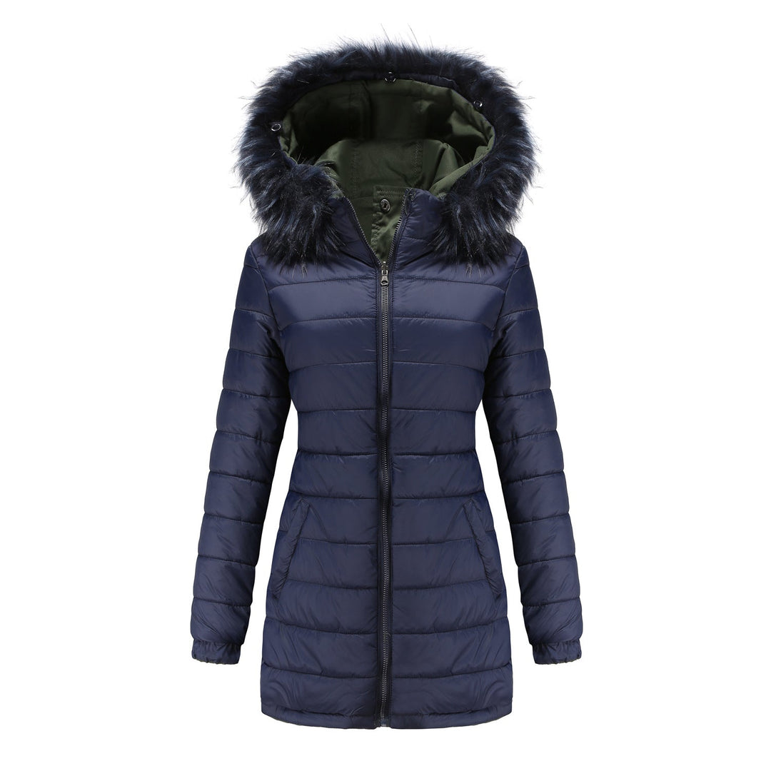 W&W Mode | Damen Winter Steppmantel Wende-Parka aus Baumwolle