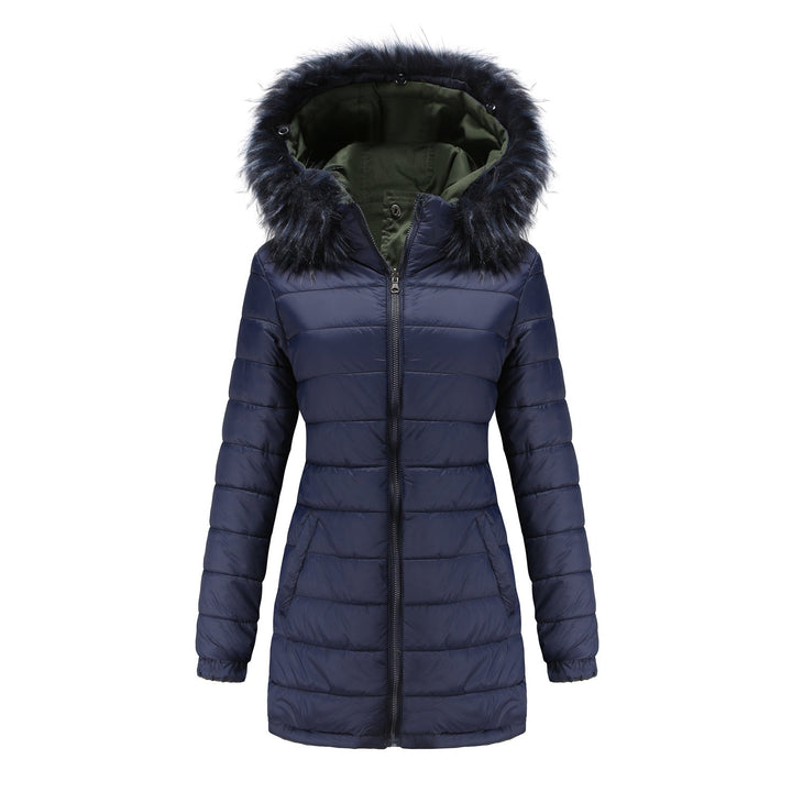 W&W Mode | Damen Winter Steppmantel Wende-Parka aus Baumwolle