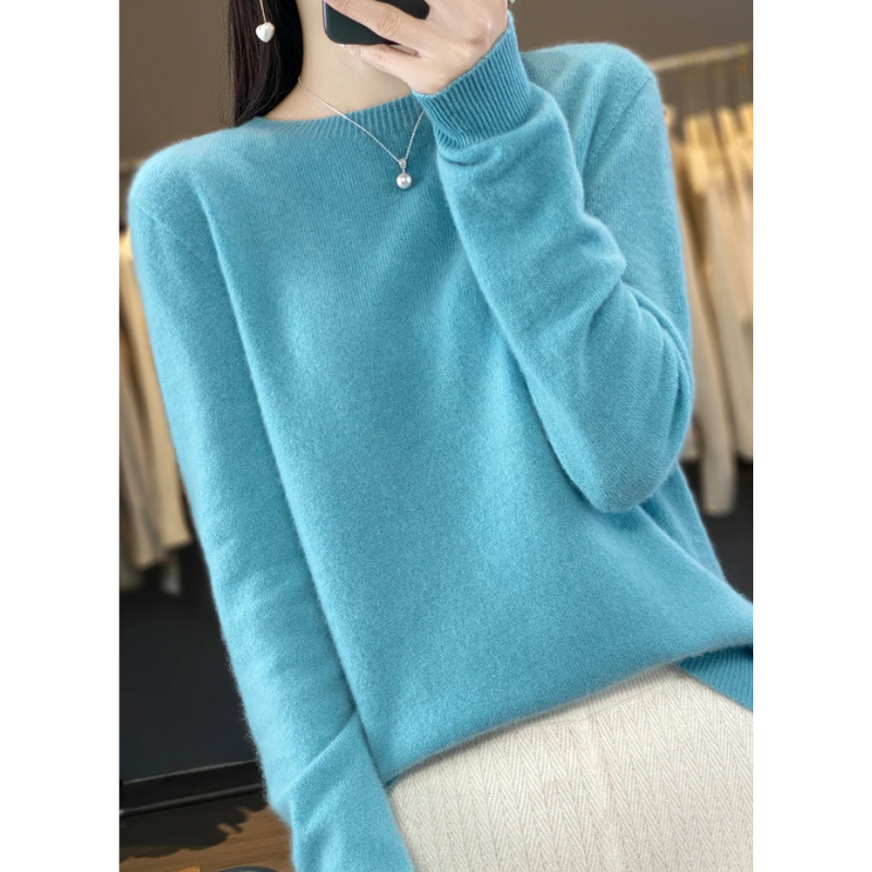 WW | Cashmere Pullover Damen Stilvoller Rundhals, Weich & Komfortabel