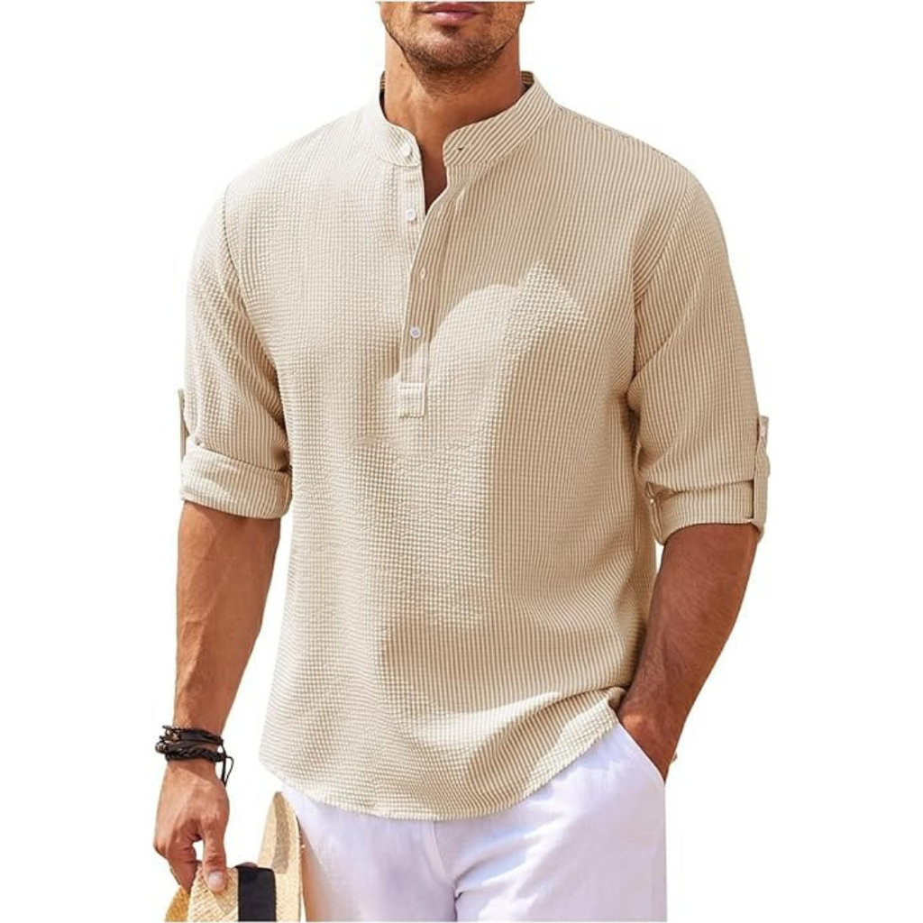 WW | Henley Shirt Lässig Lässiger Schnitt