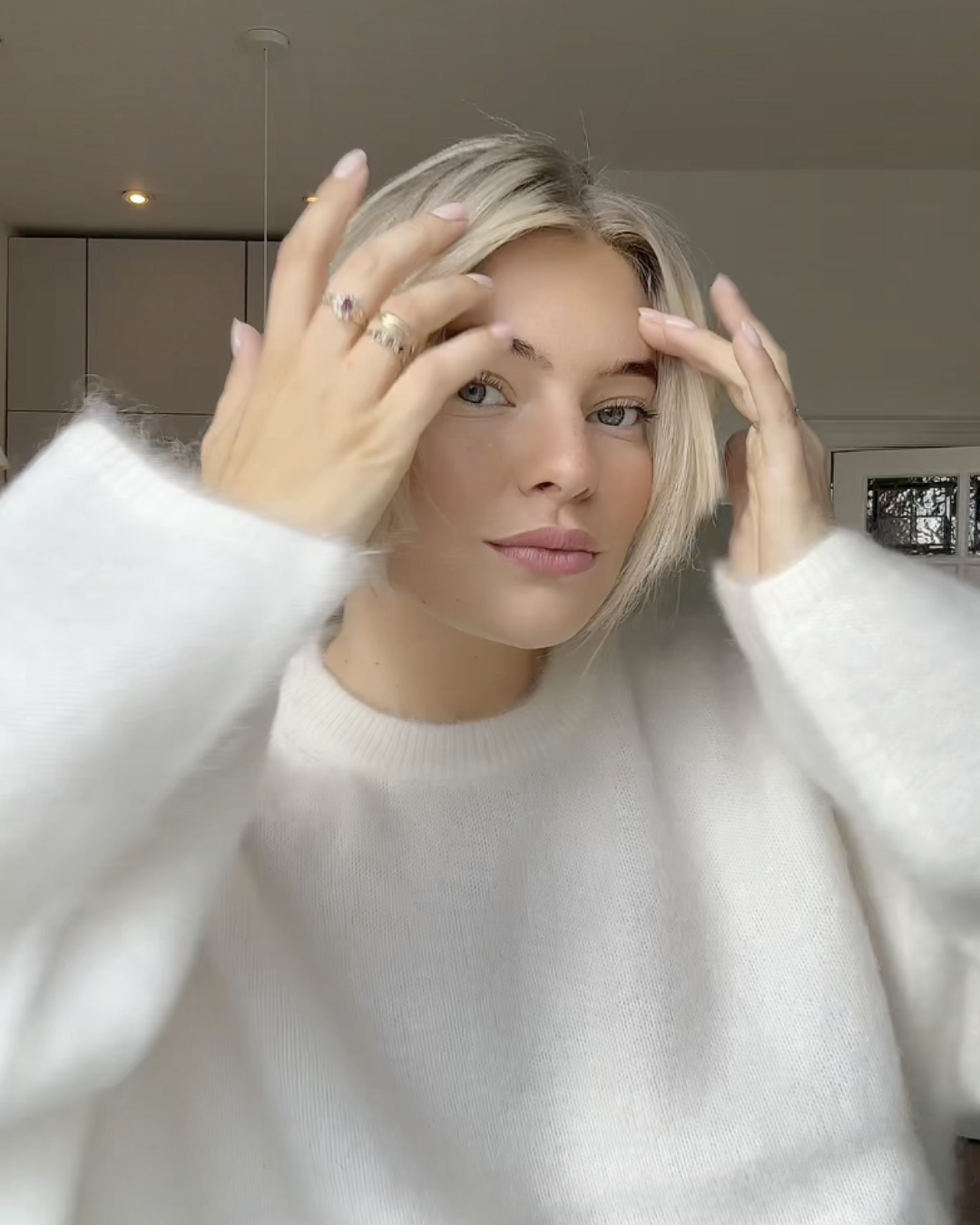 WW | Mohair Mischpullover mit Rundhalsausschnitt