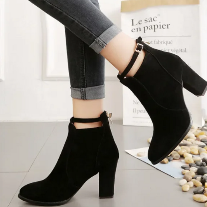 W&W Mode | Stiefel mit hohem Blockabsatz für Frauen