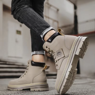 WW | Outdoor Herrenschuhe Stiefel Mit Rutschfester Sohle Und Schnürung