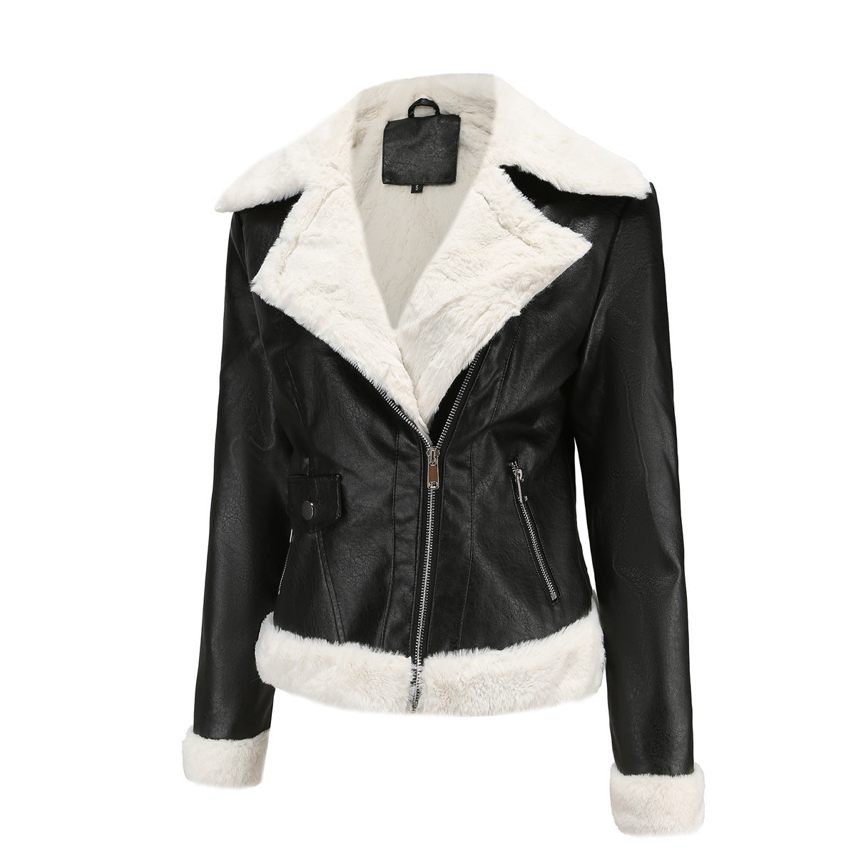WW | Winterlederjacke mit Fleece-Futter