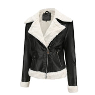 WW | Winterlederjacke mit Fleece-Futter