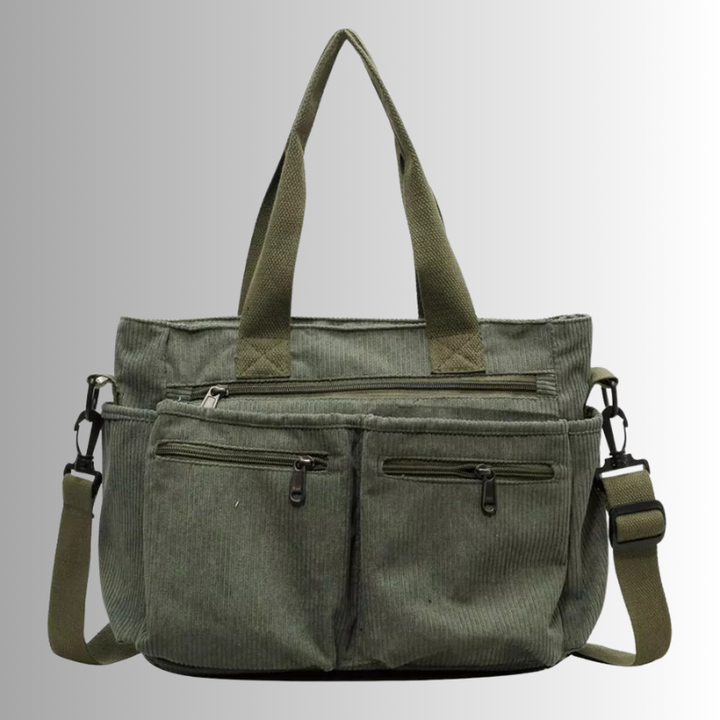 W&W Mode | Cord Schultertasche Mit Mehreren Taschen Für Damen