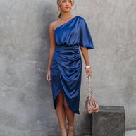 WW | Sexiest einäugiges ungleichmäßiges Rockkleid Damen Abendkleid