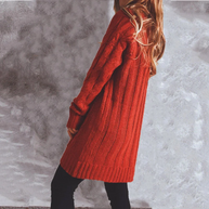WW | Wollstrickjacke Damen Mit Zopfmuster Und Holzknöpfen, Lockere