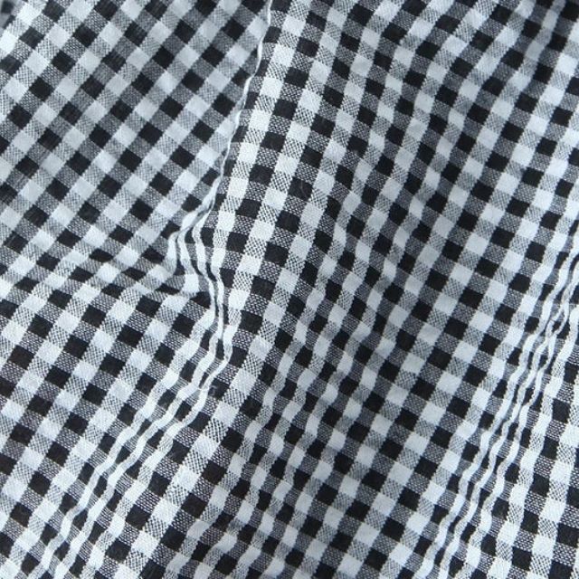 WW | Gestuftes Gingham-Midirock mit Rüschendetail