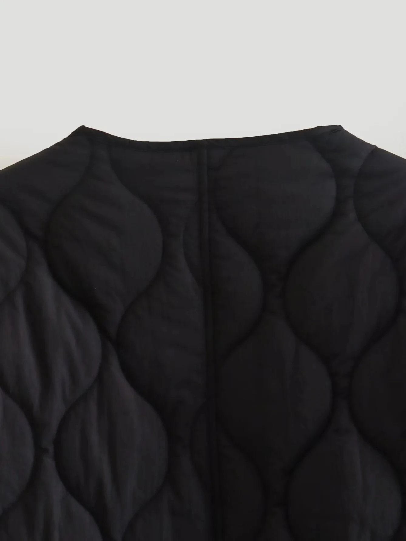 WW | Gepolsterte Jacke Damen, Leichtes Übergröße Modell Mit Taschen, Knopfverschluss