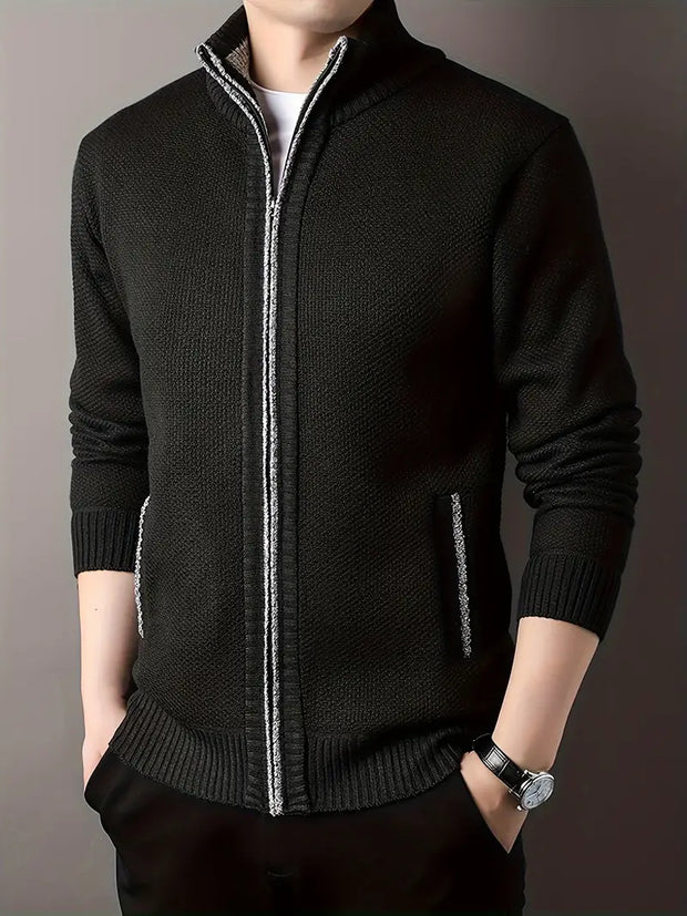 WW | urbaner Herrenmantel Warme Stehkragenjacke