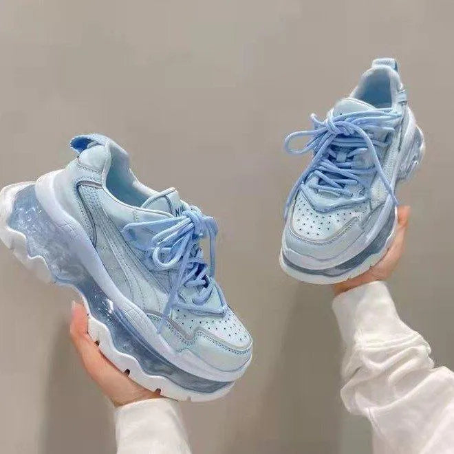 WW | Sneaker Damen mit transparentem Plateau