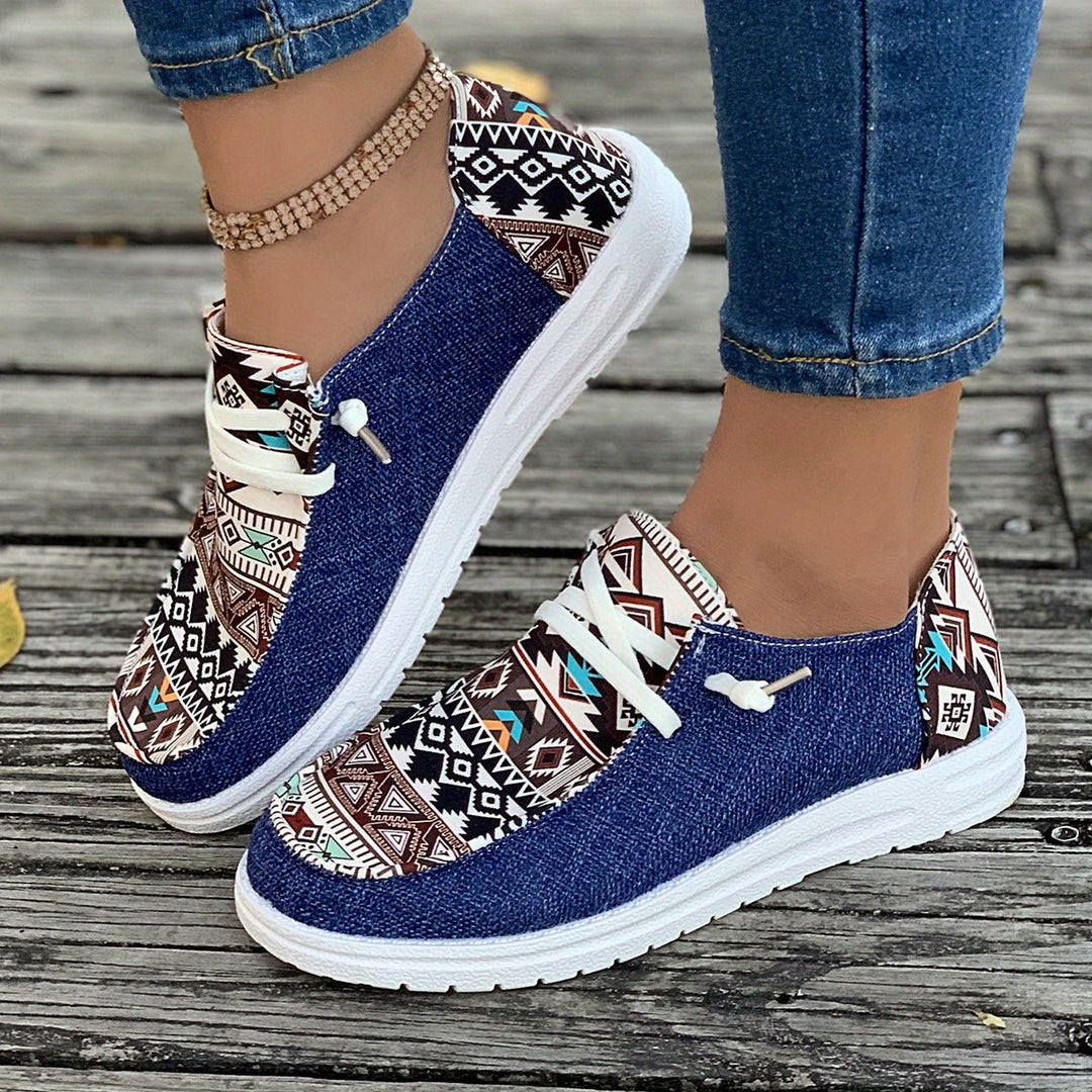 W&W Mode | Canvas-Schuhe mit Print