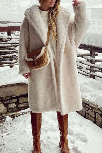 WW | Lässiger Unifarbener Cardigan mit Umlegekragen Outerwear