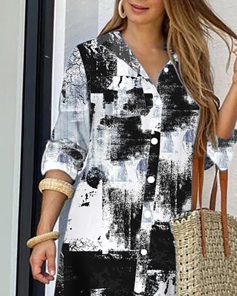 WW | Frühjahr und Sommermode sexy Bluse langer Rock Kleid