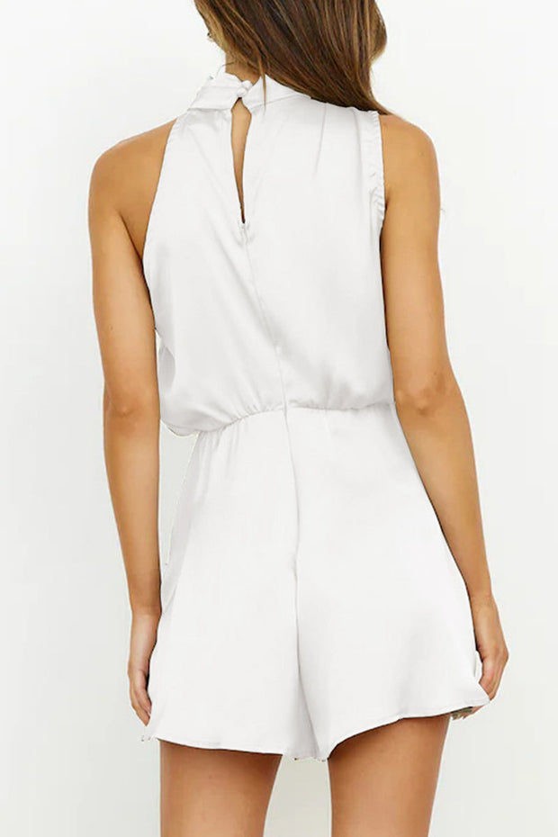 WW | Elegante Einfarbige Falt-Halteroverall