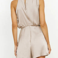 WW | Elegante Einfarbige Falt-Halteroverall