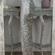 WW | Gerade Hose Mit Hohem Bund Und Pailletten Für Damen