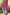 WW | Lässige florale Patchwork lockere Mittel Taille gerade Volldruck Hosen