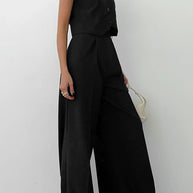 WW | Zweiteiliges Ärmelloses Business Lässig Ensemble