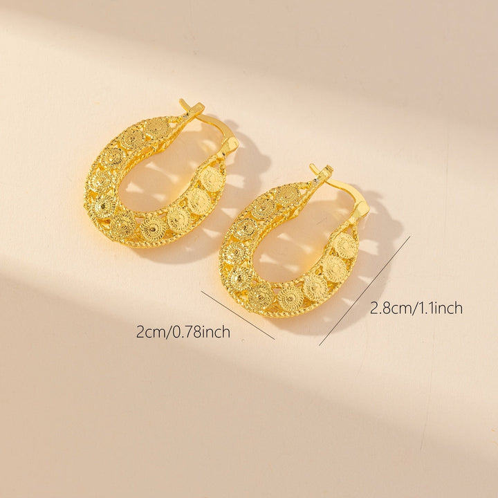 W&W Mode | 14kt Gold Einzigartige Gold Filigrane Chunky Creolen