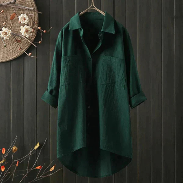 W&W Mode | Damen Leinenbluse Mit Oversize Schnitt