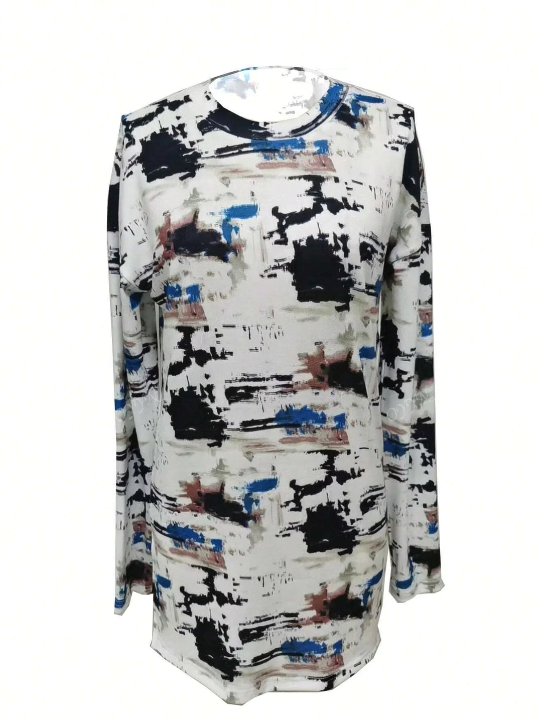 W&W Mode | Damen Digitaldruck Langarm-T-Shirt