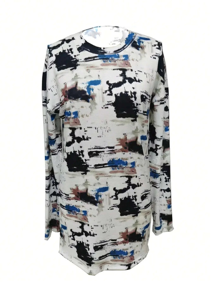 W&W Mode | Damen Digitaldruck Langarm-T-Shirt