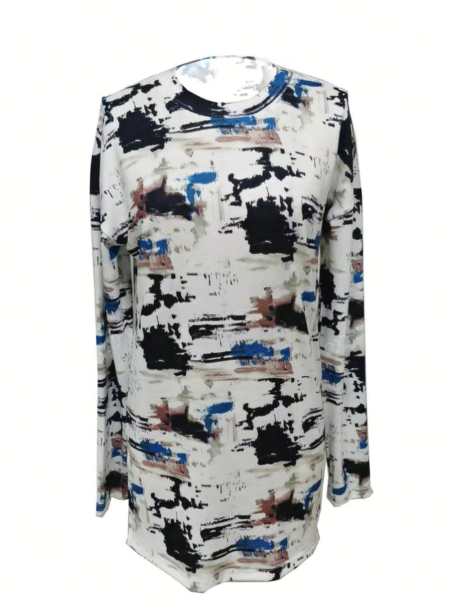 WW | Damen Digitaldruck Langarm-T-Shirt