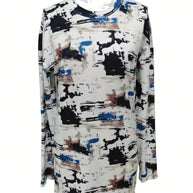 WW | Damen Digitaldruck Langarm-T-Shirt