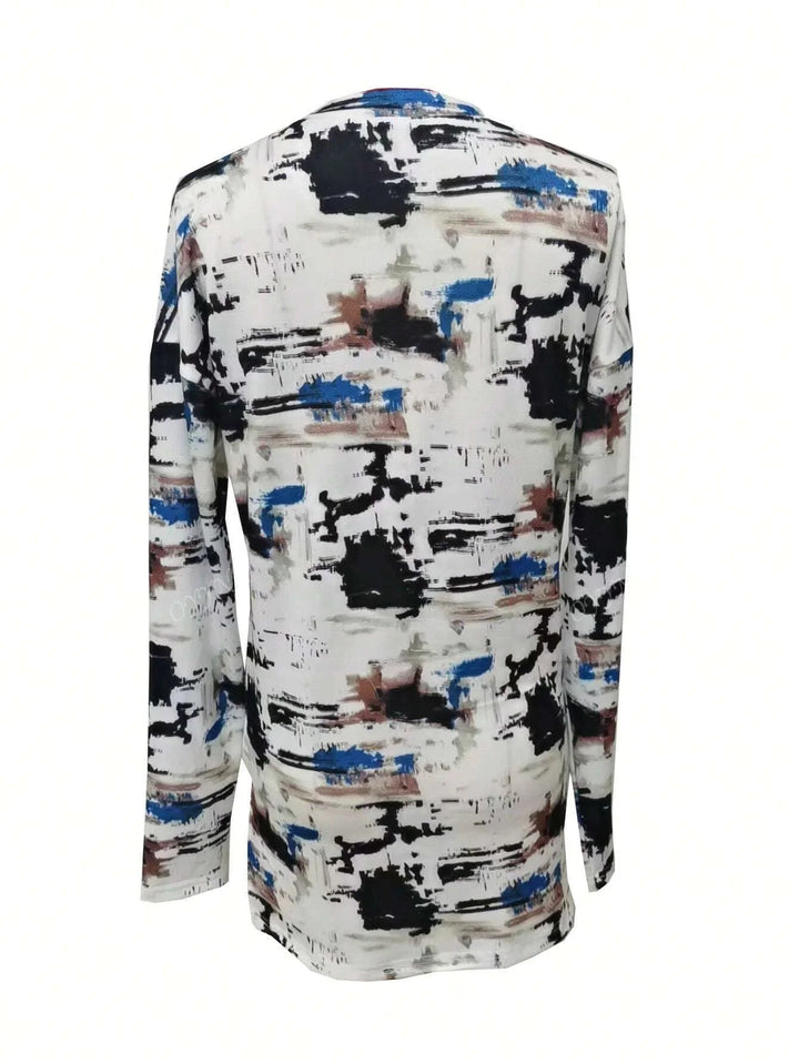 W&W Mode | Damen Digitaldruck Langarm-T-Shirt