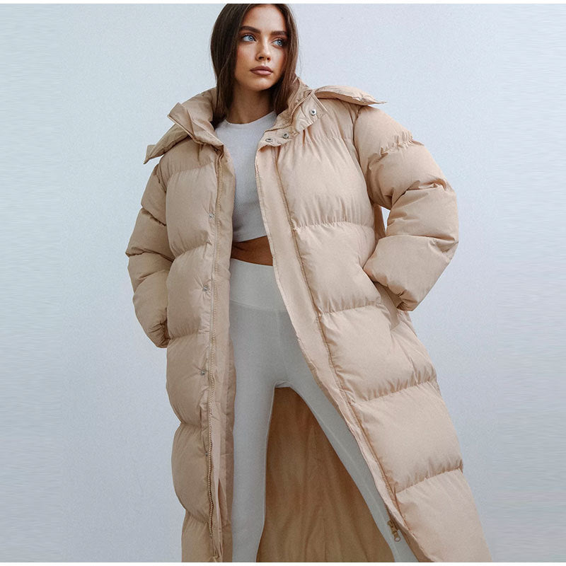 WW | Faltenmantel mit Kapuze - Stilvolle Winterkleidung