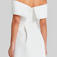 WW | Sexy Einfarbige Tasche Schnürung Off Shoulder A Linie Kleider - 3 Farben