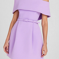 WW | Sexy Einfarbige Tasche Schnürung Off Shoulder A Linie Kleider - 3 Farben