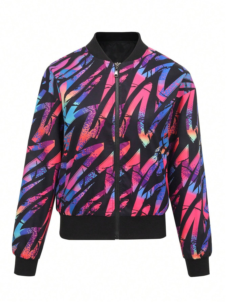 WW | Herbst Winter Freizeit Druckjacke
