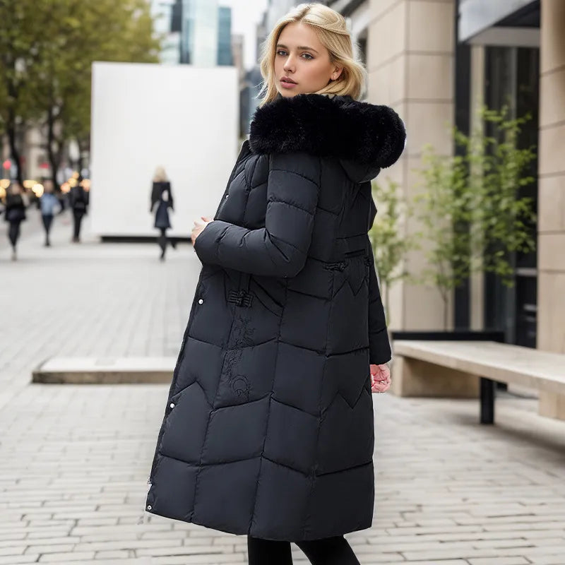 W&W Mode - Langer Schlanker Wintermantel