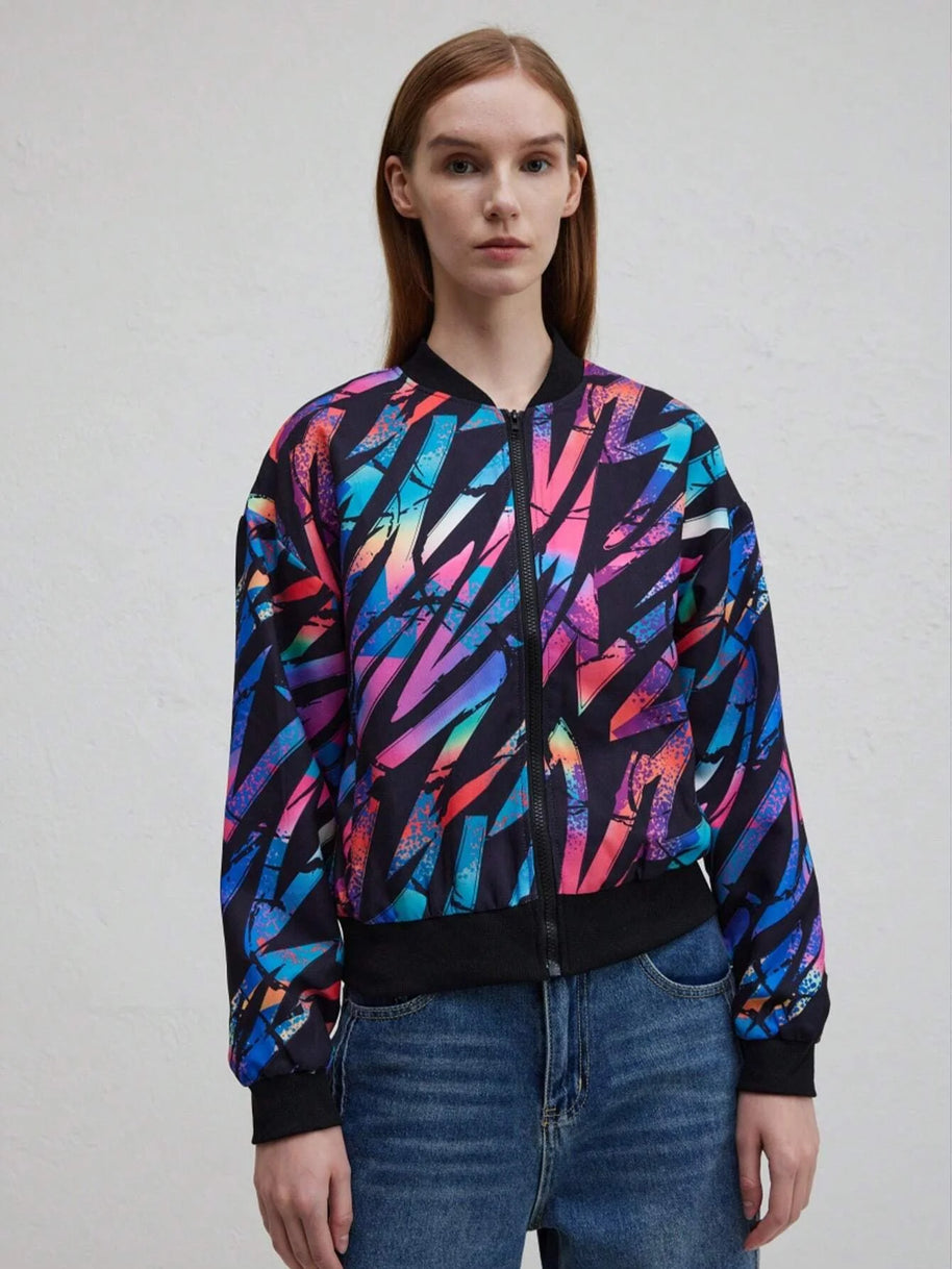 WW | Herbst Winter Freizeit Druckjacke