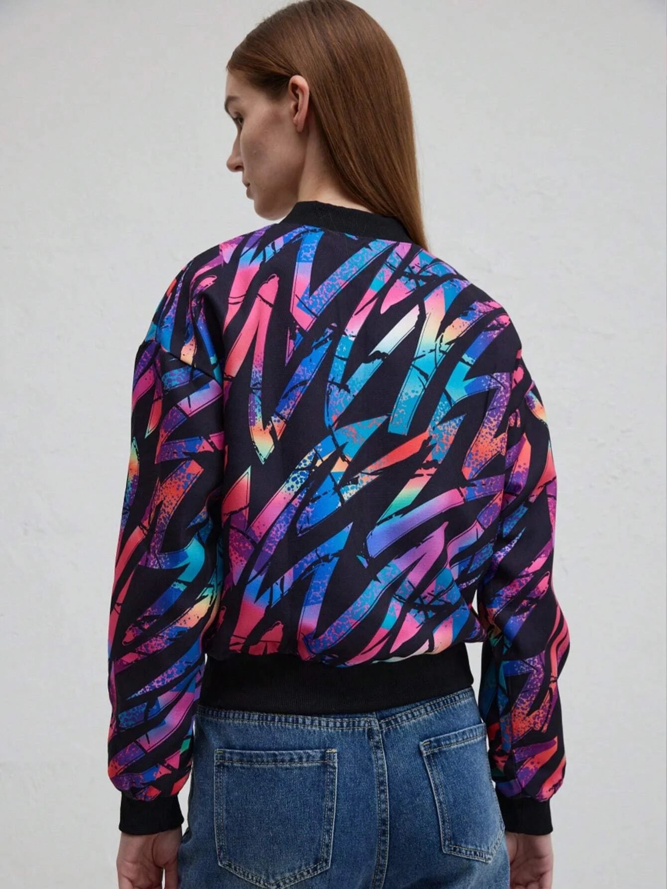 WW | Herbst Winter Freizeit Druckjacke