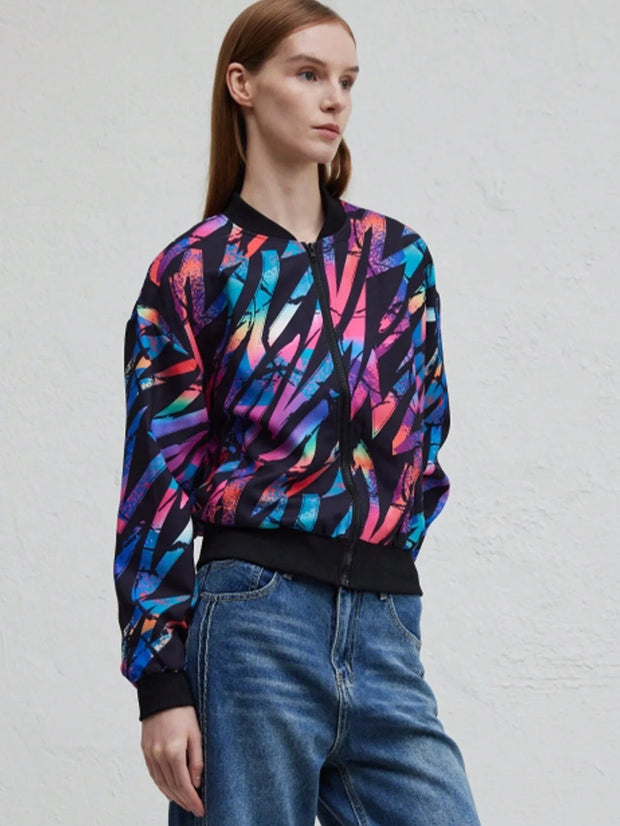 WW | Herbst Winter Freizeit Druckjacke