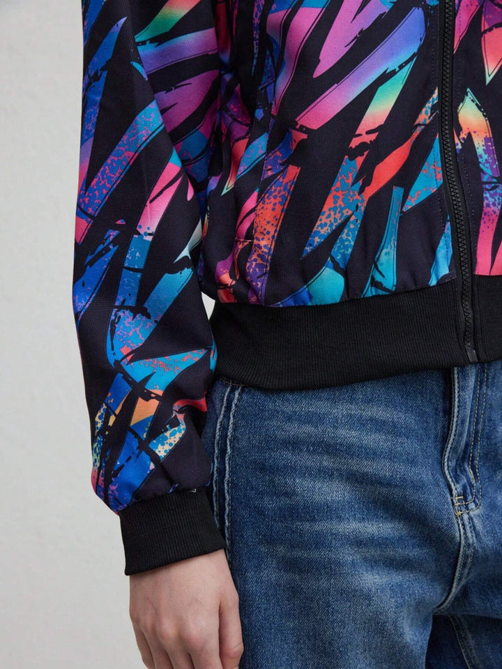 W&W Mode | Herbst Winter Freizeit Druckjacke