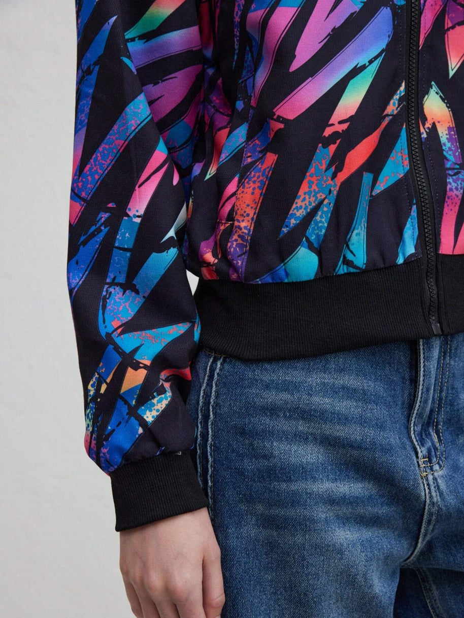 WW | Herbst Winter Freizeit Druckjacke