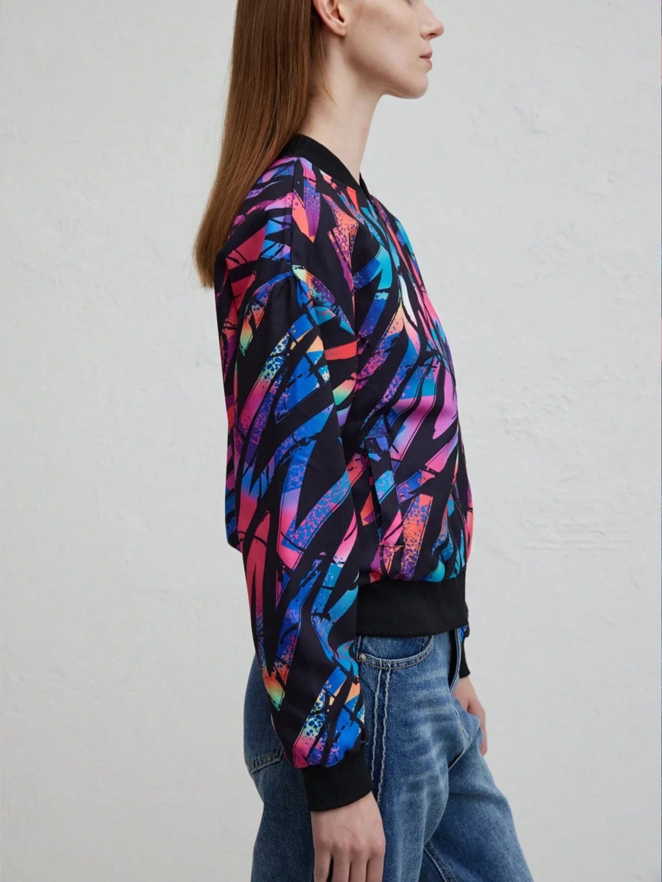 WW | Herbst Winter Freizeit Druckjacke