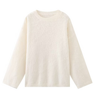 WW | Lässige Tägliche Flauschige O-Hals Pullover