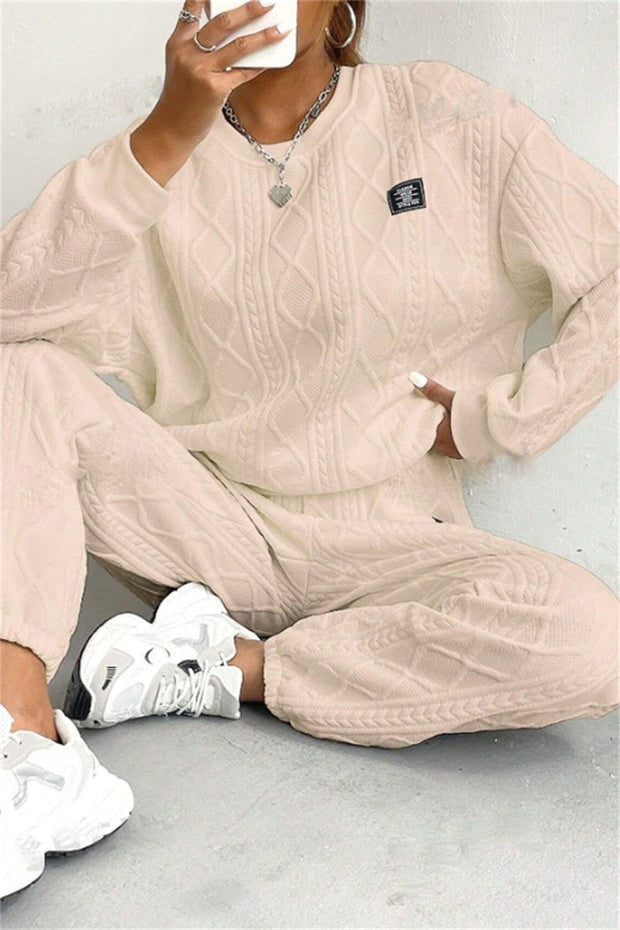 WW | Lässiges Basic O-Ausschnitt Langarm Zwei Teile - 7 Farben