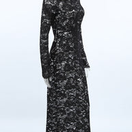 WW | Sexy Spitze Durchsichtige O-Ausschnitt Spitzenkleid Kleider