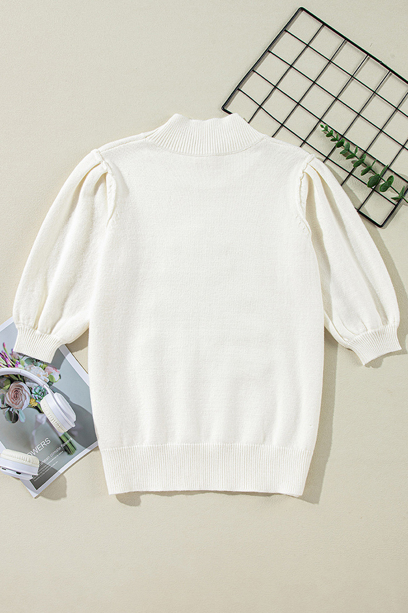 WW | Lässige Rollkragenpullover mit Weihnachtsbaum-Pailletten-Patchwork