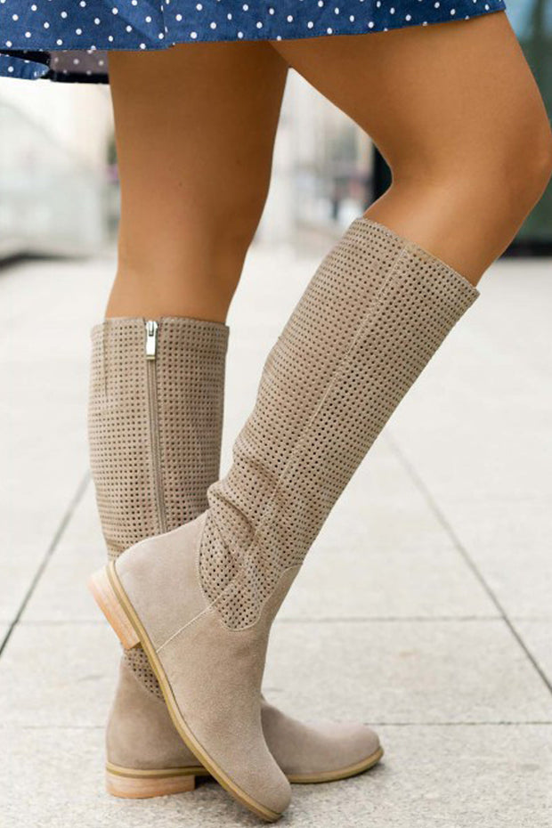 WW | Lässig Alltag Durchbrochen Einfarbig Atmungsaktiv Rund Bequeme Schuhe