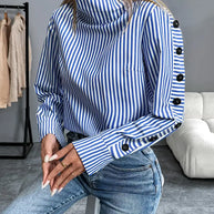 WW | Stylische Gestreifte Bluse aus Baumwolle