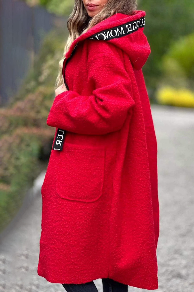 WW | Lässige Taschen Patchwork Reißverschluss Kapuzenjacke - 6 Farben