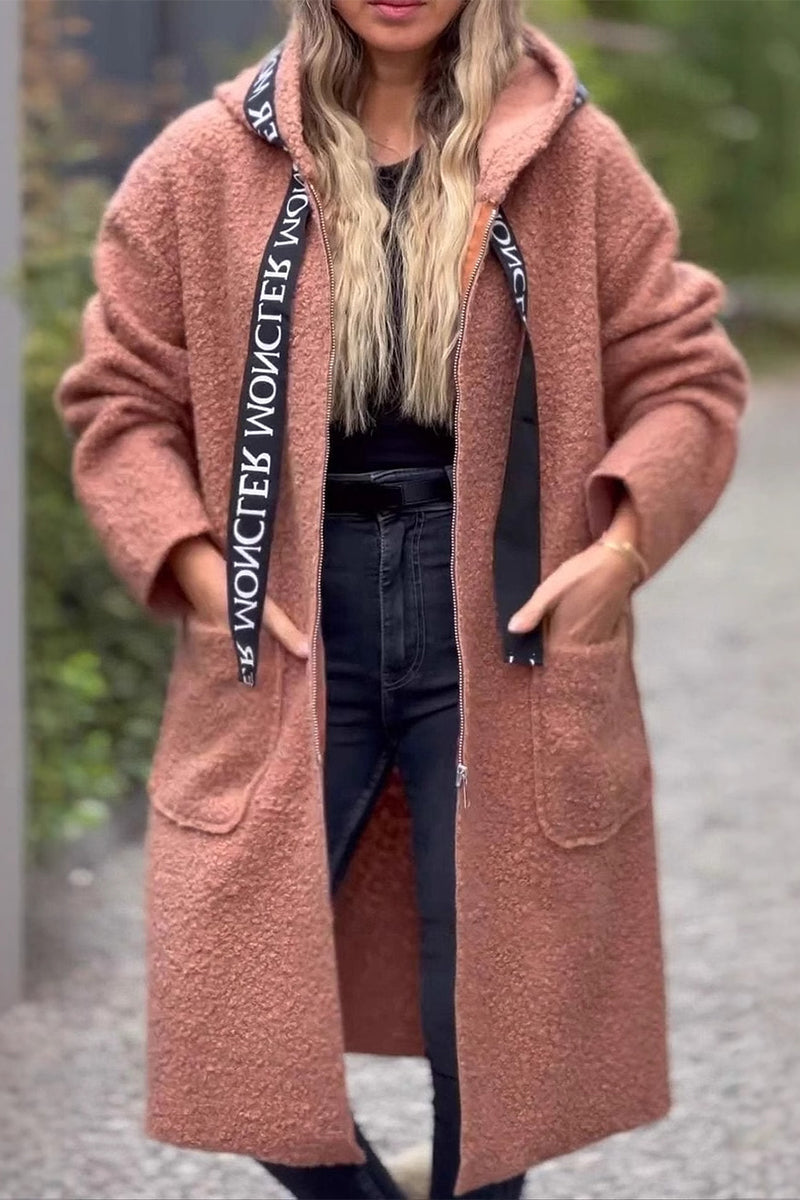 WW | Lässige Taschen Patchwork Reißverschluss Kapuzenjacke - 6 Farben